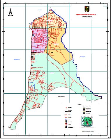 Luas wilayah Kecamatan Bukit Raya mencapai 22,05 Km 2, atau sekitar 3,49 persen dari luas ibu Kota Pekanbaru. Gambar 2.