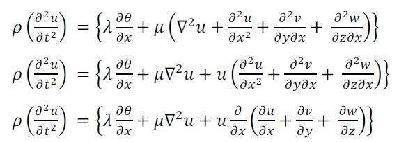 Persamaan diatas dapat disederhanakan dengan menggunakan tetapan laplacian : maka : dengan :
