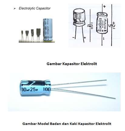 Gambar 2.14 Kapasitor Elektrolit (Sumber : Kapasitor Elektrolit.