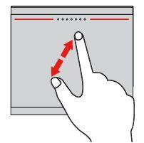 Perkecil dua jari Letakkan dua jari di trackpad, lalu rapatkan untuk memperkecil.