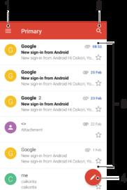 Gmail Jika memiliki akun Google, Anda dapat menggunakan aplikasi Gmail untuk membaca dan menulis pesan email.