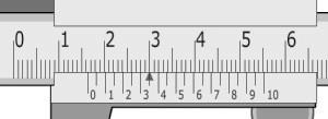 Bagian nomor 1 (satu) yang ditunjukan pada gambar berfungsi untuk a. Mengukur diameter luar b. Mengukur diameter dalam c. Mengukur ketinggian d. Mengukur celah/alur e.