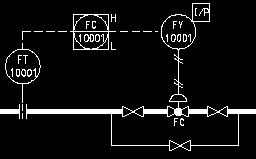 Diagram Instrumentasi Perhatikan diagram instrumentasi berikut. 27. FY-10001 adalah A. I/P converter. B. Inut Pressure converter. C. emasok udara tekan. D. unit kalkulasi E. unit kendali akhir 28.