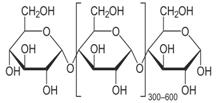 karbohidrat kompleks yang merupakan polimer dari molekul-molekul monosakarida yang sangat banyak yang membentuk rantai panjang lurus atau bercabang dan dapat dihidrolisis menjadi karbohidrat yang