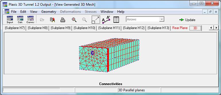 49 Tampilan 3D mesh generation Klik Update untuk kembali ke mode input geometry. 4.3.2.7 Initial Condition Setelah mesh telah dihasilkan, model elemen hingga selesai.