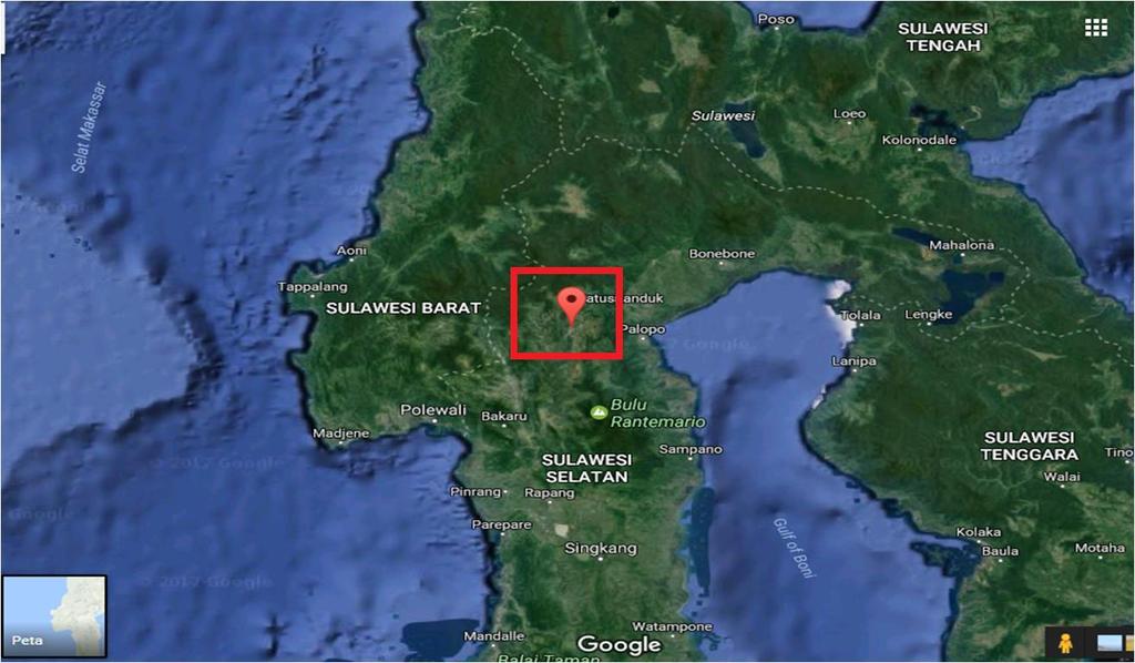 Gambar 2. Lokasi Peta Wilayah Rantepao Tana Toraja (Sumber : google maps) II. ANALISIS DAN PEMBAHASAN A. Dinamika Atmosfer A.