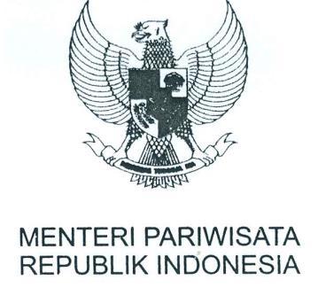 SALINAN PERATURAN MENTERI PARIWISATA REPUBLIK INDONESIA NOMOR 19 TAHUN 2016 TENTANG PEMBERLAKUAN WAJIB SERTIFIKASI KOMPETENSI DI BIDANG PARIWISATA DENGAN RAHMAT TUHAN YANG MAHA ESA MENTERI PARIWISATA