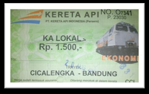 KRD Ekonomi Lokal Cicalengka Bandung Padalarang 1.500,- Sumber : Data Stasiun Cicalengka Gambar 3.2 