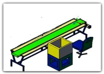 Pijakan Kaki 12 cm 12 cm (dengan kemiringan 150) Jarak box kuning dengan operator 52,5 cm 52 cm Kursi