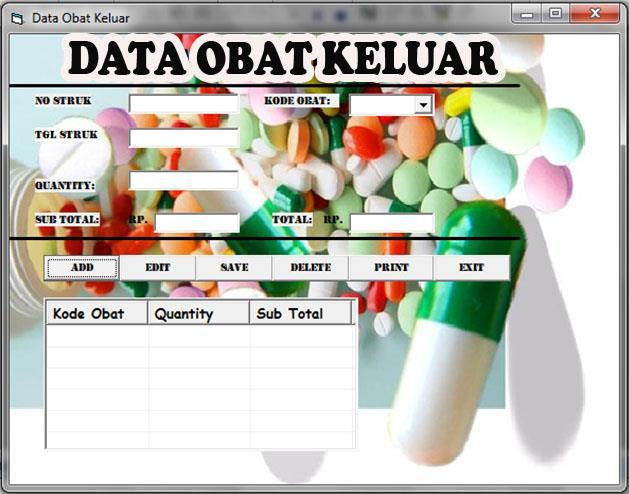 Data obat masuk berdasarkan data pesanan dari bagian administrasi ke supplier. Data obat masuk menambah persediaan obat pada Apotik Angsana Fiesta.