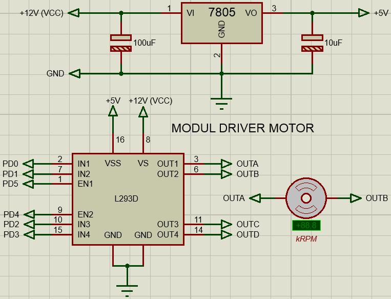 3 Gambar 9.4 Rangkaian driver motor 2.