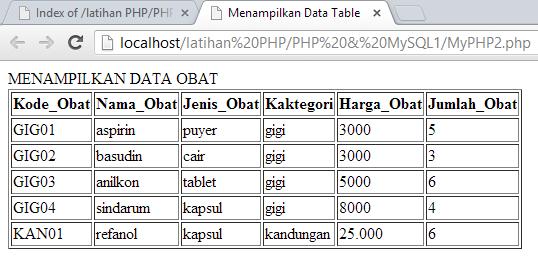 Output : 9.6 Input Data Contoh Program : File 1 : <! --------------------- MyPHP3-1.