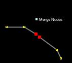 Merge Nodes (M) Untuk menggabungkan 2 titik