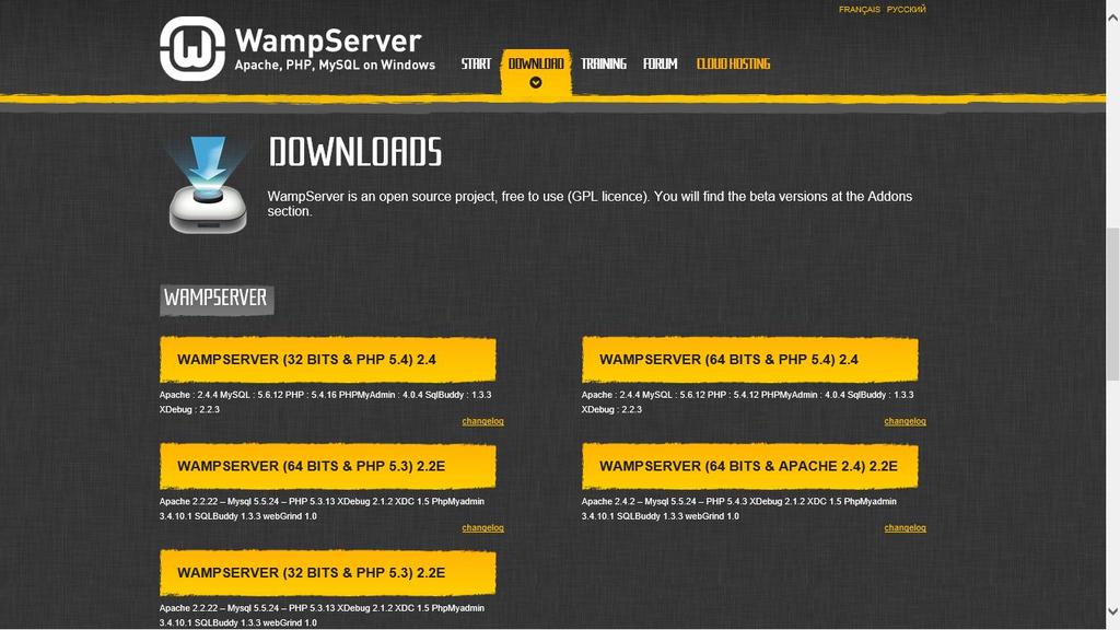 WAMP http://www.wampserver.