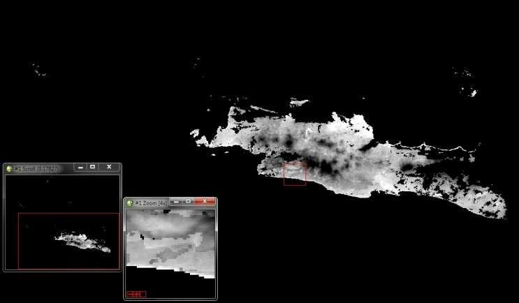 LST night MODIS Gambar 5.1.