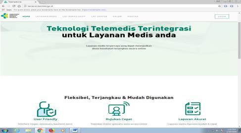 jenis layanan telemedicine yaitu Teleradiologi, tele-ekg dan Tele-USG.