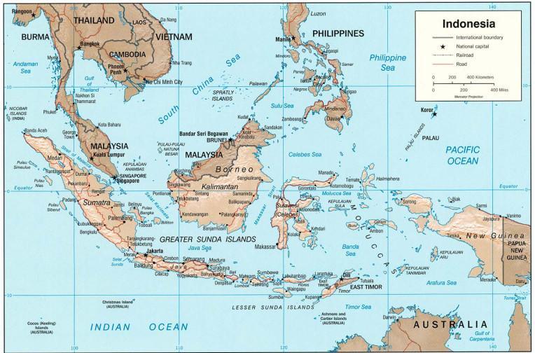 Sumber : Badan Nasional Pengelola Perbatasan, 2015 Gambar 1 : Peta Perbatasan Laut Indonesia dengan 10 Negara Tetangga.