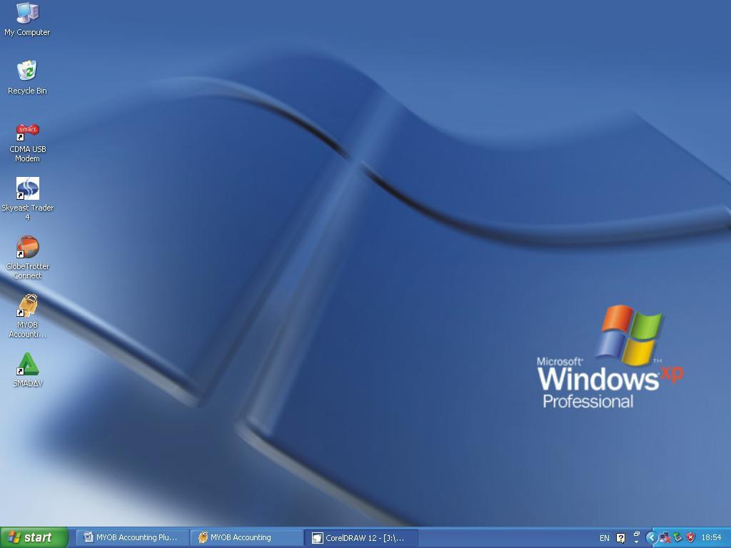 1. Langsung double klik pada ikon shortcut MYOB. Gambar 3: Membuka Program dari Icon Desktop 2.