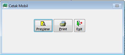 batal pencarian. Klik icon Cetak untuk menampilkan semua database mobil ke layar / printer.