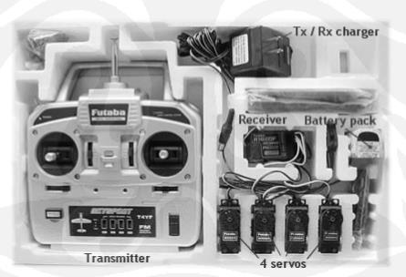 BAB 2 TINJAUAN PUSTAKA 2.1 Radio Kontrol ( Radio Transmitter dan Receiver ) Radio kontrol adalah suatu sistem pengendalian dengan menggunakan gelombang radio.