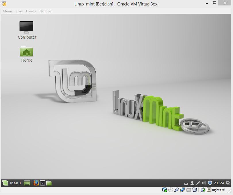 Sytem Operasi Linux Mint telah selesai