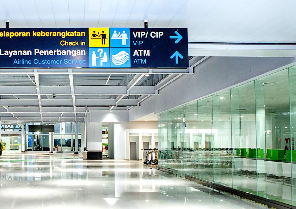 konsep bandara Terminal baru Bandara Internasional Ahmad Yani Semarang memiliki luas hampir 9 kali lipat dari luas terminal yang ada saat ini. Terminal seluas 58.
