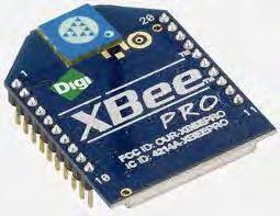 RF Module Tipe XBee PRO XBee PRO merupakan modul radio frekuensi yang beroperasi pada frekuensi 2.4 GHz.