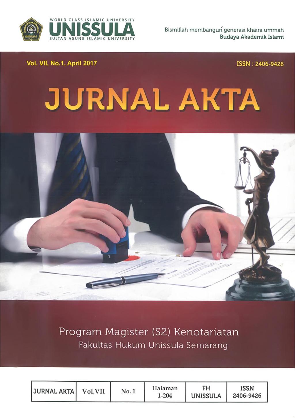 Jurnal Akta Vol.
