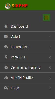 3.1. Dashboard Halaman utama pada website kph memuat tentang beberapa data keseluruhan seluruh kph, dan terdapat lokasi kantor per kph