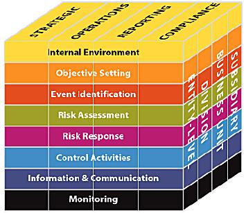 Control Environment, Control Activities, Risk Assessment, Information and Communication, dan Monitoring (Moeller, 2009: 12).