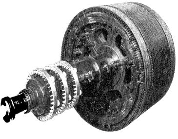 keuntungan dalam memodifikasi karakteristik torsi kecepatan dari motor. Konstruksi rotor belitan dapat dilihat pada Gambar.3 Gambar.