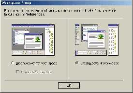Klik OK untuk menutup jendela references. Workspace akan berubah ketika Dreamweaver dibuka kembali. B.