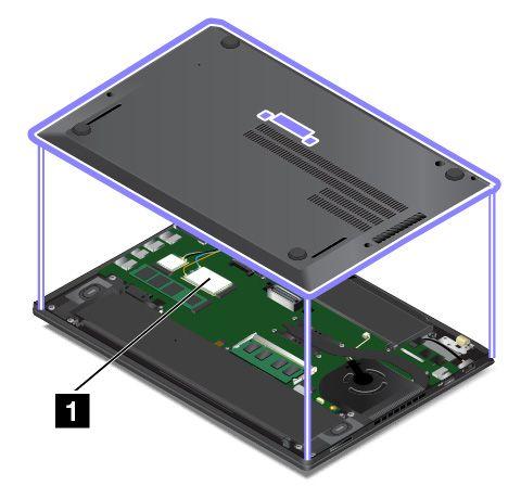 Catatan: Untuk modul nirkabel yang dapat diganti pengguna, pastikan Anda hanya menggunakan modul nirkabel resmi dari Lenovo untuk komputer tersebut.