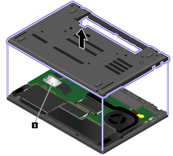 Catatan: Untuk modul nirkabel yang dapat dipasang pengguna, pastikan Anda hanya menggunakan modul nirkabel resmi dari Lenovo yang secara khusus diuji untuk model komputer ini.