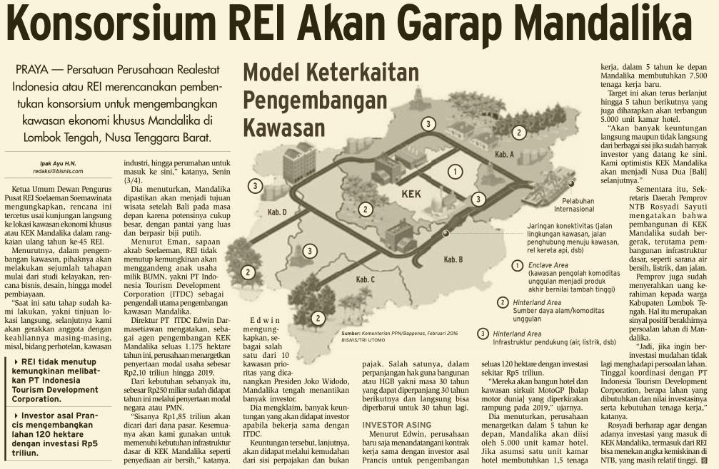 Judul Konsorsium REI Akan Garap Mandalika Media Bisnis Indonesia (Halaman, 27)