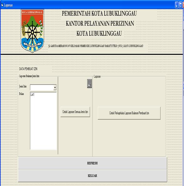 Kota Lubuklinggau dirancang sistem baru yang lebih efektif dan efisien dengan menggunakan pemograman Visual Basic Versi 6.