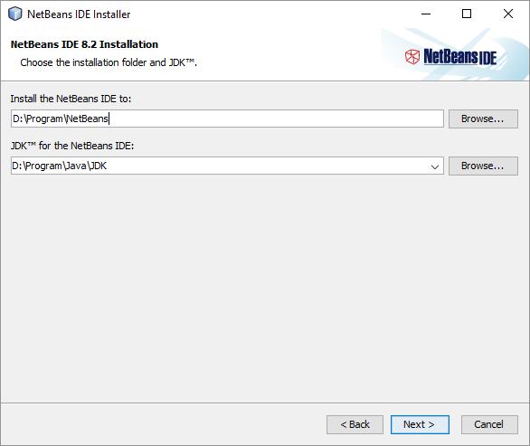 NetBeans Unduh dan Install (lanjutan) Isikan letak folder NetBeans yang diinginkan