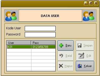 Gambar 4.4 Form Entry Data User 4.
