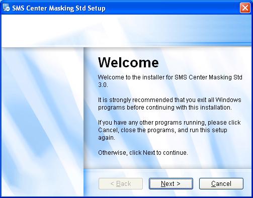 2. INSTALASI APLIKASI SMS CENTER Petunjuk proses instalasi aplikasi SMS Center : 1. Masukkan CD instalasi ke dalam CD/DVD-ROM drive. 2. Double click file `setup.