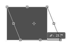 15. Perhatikan gambar berikut. Jenis transformasi yang digunakan untuk mengubah bentuk objek (misalnya dari kotak menjadi jajar genjang) adalah. A. Scale B. Rotate C. Size D. Skew E. Distort 16.