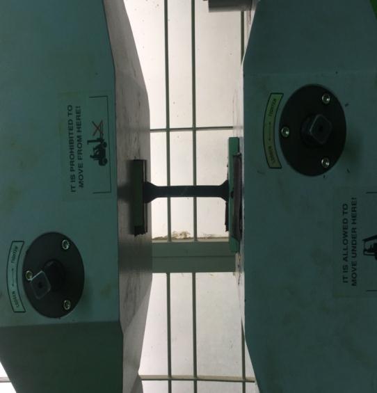 Pelaksanaan uji tarik pada spesimen plat baja Pelaksanaan uji tarik untuk spesimen bahan plat baja didapatkan nilai hasil rata rata tegangan