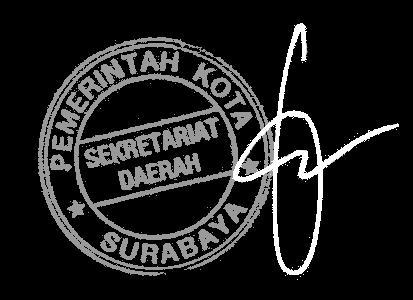 mulai berlaku pada tanggal Agar setiap orang mengetahuinya, memerintahkan pengundangan Peraturan Walikota ini dengan penempatannya dalam Berita Daerah Kota Surabaya.