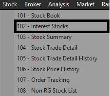 27 dari 47 102 Interest Stocks Untuk membuat daftar saham yang diamati.