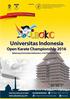 Universitss Indonesia Open Krate Championship 2016, Depok Jawa Barat - Indonesia