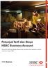 Petunjuk Tarif dan Biaya HSBC Business Account