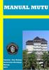 Manual Mutu Fakultas Ilmu Budaya