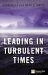 Leading In Turbulance Times With Economic Leadership