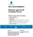 Behavior and Social Learning Theory