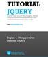 TUTORIAL JQUERY Langkah Tepat menjadi Web Designer Handal, menguasai JQuery JavaScript Library, jalan membuat halaman website lebih atraktif
