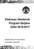 Pedoman Akademik Program Sarjana Edisi 2016/2017